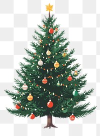 PNG Simple Christmas tree christmas decoration christmas tree.