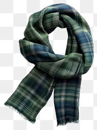 PNG Checkered pattern in shades of green and blue scarf clothing fashion.