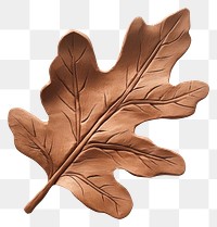 PNG Oak leaf clay nature-inspired handcrafted.