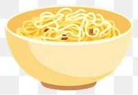 PNG Noodle bowl noodles illustration simple.