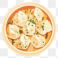 PNG Dumplings illustration plate food.