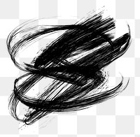 PNG Scribble line art brushstrokes contemporary.