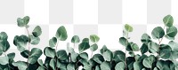 PNG Green leaves top border leaf background white.