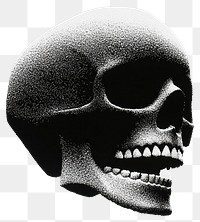 PNG Skull texture black white.