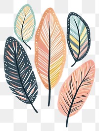 PNG Easter feathers illustration art accessories.