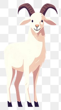 PNG Goat illustration animal cute.