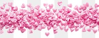 PNG Hearts shape border pink valentine's decoration.