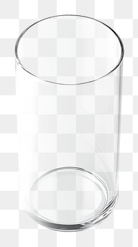 PNG Cylinder glass transparent cylindrical kitchenware.