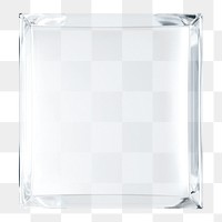 PNG Square shape glass transparent reflective square.