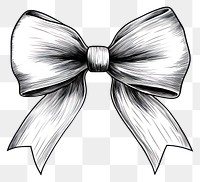 PNG Tailored Bow illustration drawing black.