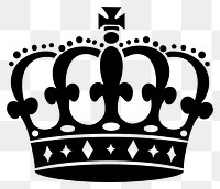 PNG Crown silhouette elegant vector.