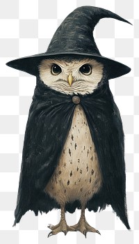 PNG Owl costumes wearing witch outfit painting animal bird.