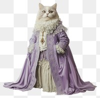 PNG Persian cat costume wearing Rococo style outfit clothing animal dress.