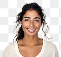 PNG Smiling with clean teeth woman background portrait.