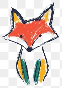 PNG Fox illustration animal art.