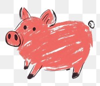 PNG Pig illustration animal children's.