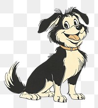 PNG Dog illustration cartoon white.