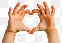 PNG Heart shape hands symbol person.