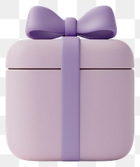 PNG Gift box illustration ribbon minimalist.