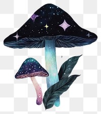 PNG Mushroom mushrooms illustration psychedelic.