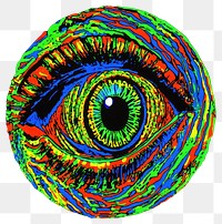 PNG Abstract eye op art illusion illustration accessories psychedelic.