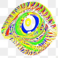 PNG Abstract eye op art illusion style illustration accessories.