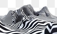 PNG Mountain shape zebra white art.