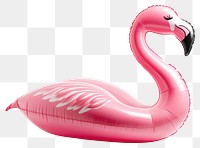 PNG Pink inflatable flamingo pool float accessory tropical animal.