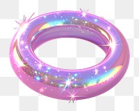 PNG Wedding ring icon glitter pastel art.