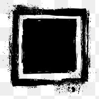 PNG Black square stamp frame grunge art electronics.