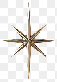 PNG 2 four-pointed starburst gold accessories decorative.