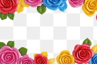 PNG Rose flowers roses border illustration.