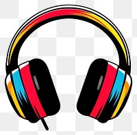 PNG Headphones colors style art.