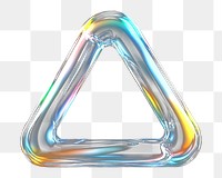 PNG Triangle icon glass illustration geometric.