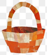 PNG Picnic basket collage paper art.