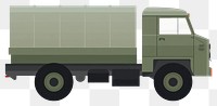 PNG Army truck transportation illustration vehicle.