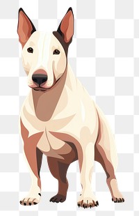 PNG Bull Terrier dog illustration terrier animal.