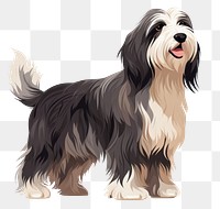 PNG Bearded Collie illustration bearded animal.