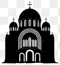 PNG Temple of Saint Sava architecture silhouette cathedral.