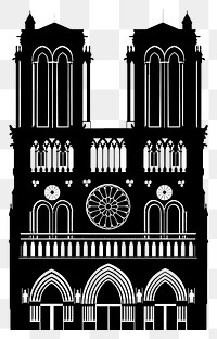 PNG Architecture cathedral illustration silhouette.