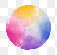 PNG Watercolor circle illustration watercolor background.