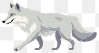 PNG Wolf running wolf illustration animal.