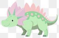 PNG Triceratops illustration dinosaur cute.