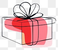 PNG Abstract gift box line art minimalist illustration dynamite.