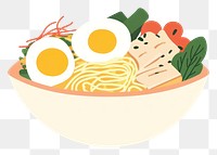 PNG Ramen illustration noodle food.