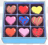 PNG Chocolate box chocolates illustration sweets.