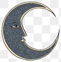 PNG Esoteric moon illustration astronomy celestial.