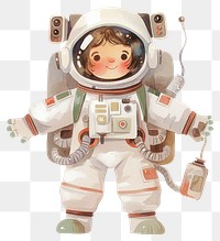 PNG Astronaut girl illustration background children's.