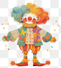 PNG Clown boy clown illustration colorful.