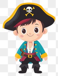 PNG Boy dressed up as pirate illustration cute children's.